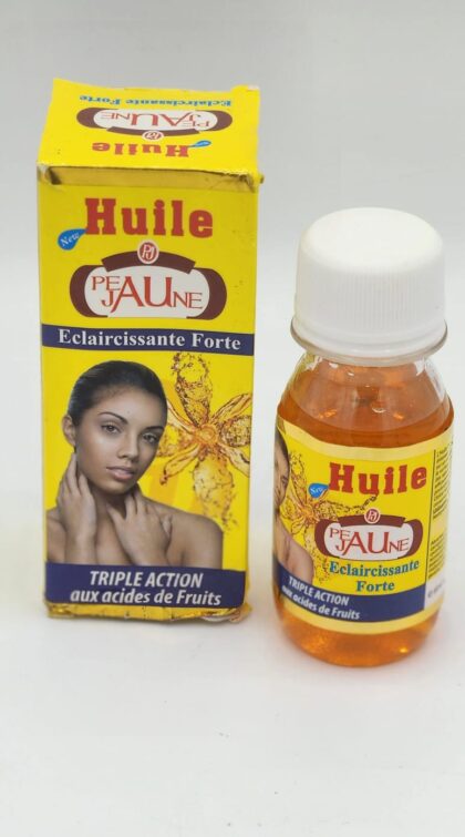Huile Essentielle Éclaircissante Forte – Peau Jaune 60ml
