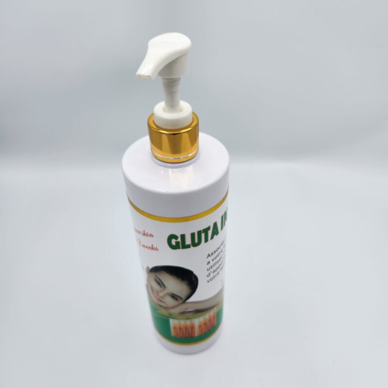 Lait Éclaircissant Gluta Injection 500ml | Éclaircissement Intense | Soin Hydratant Peau