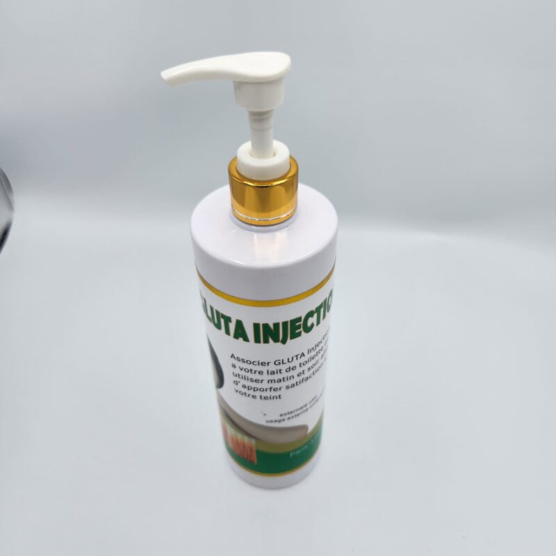 Lait Éclaircissant Gluta Injection 500ml | Éclaircissement Intense | Soin Hydratant Peau - Image 4