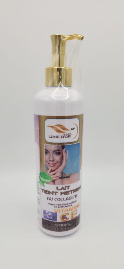 Lait Teint Métisse Collagène | Clarifiant Puissant & Éclat | Maya Lune d’Or