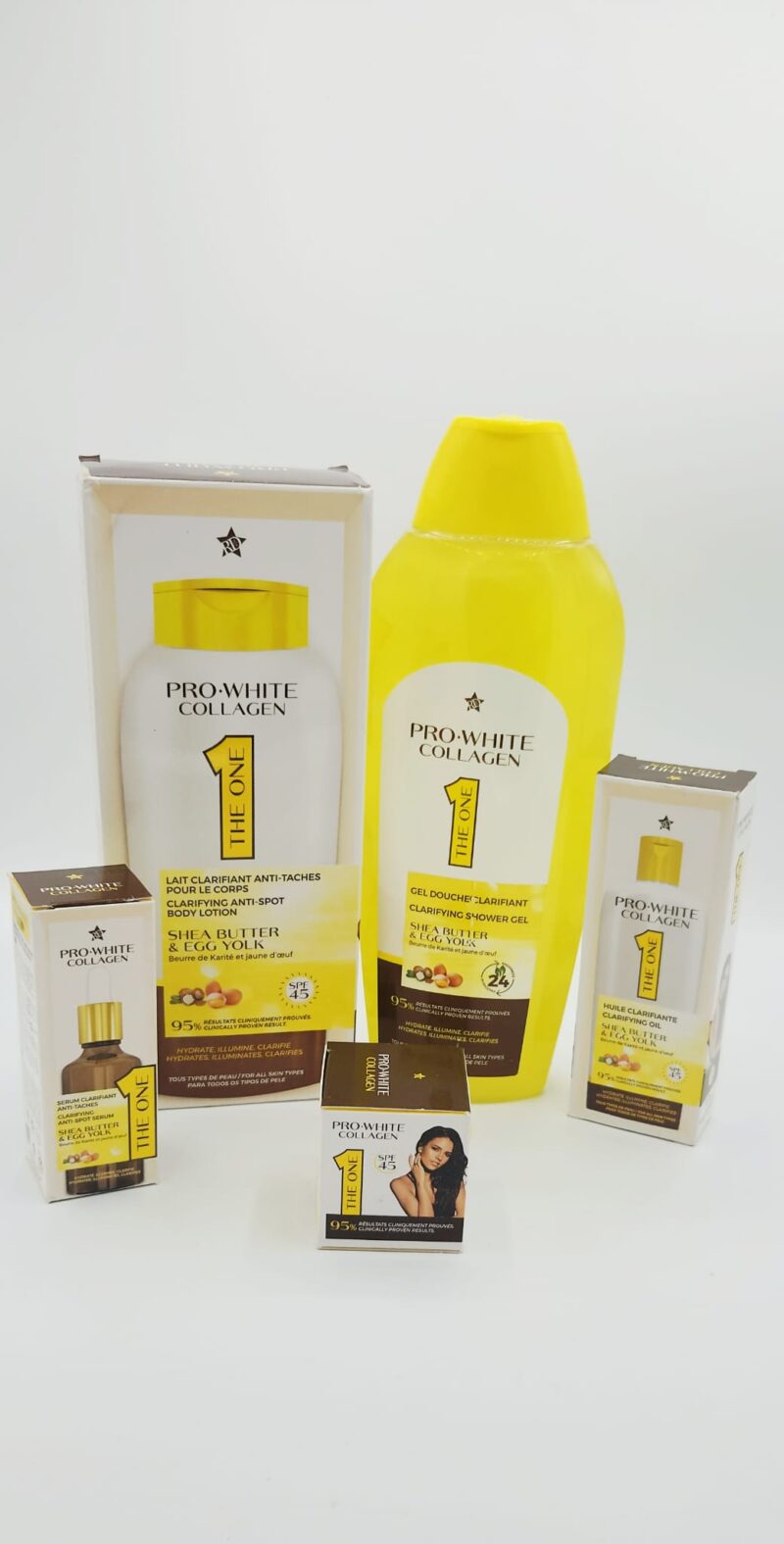 Gamme Pro White Collagen | Soin Clarifiant Exfoliant Gommant Visage & Corps - Image 4