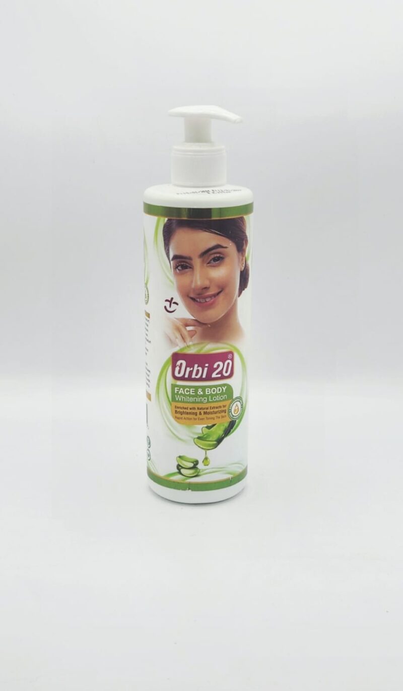 ORBI 20 Lait Éclaircissant Visage & Corps à l’Aloe Vera – 500ml - Image 6