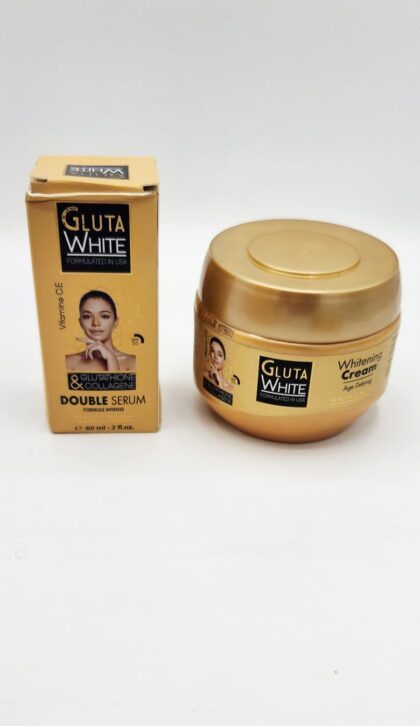 GLUTA WHITE Éclaircissant Crème + Sérum – Anti-Tache & Anti-Âge