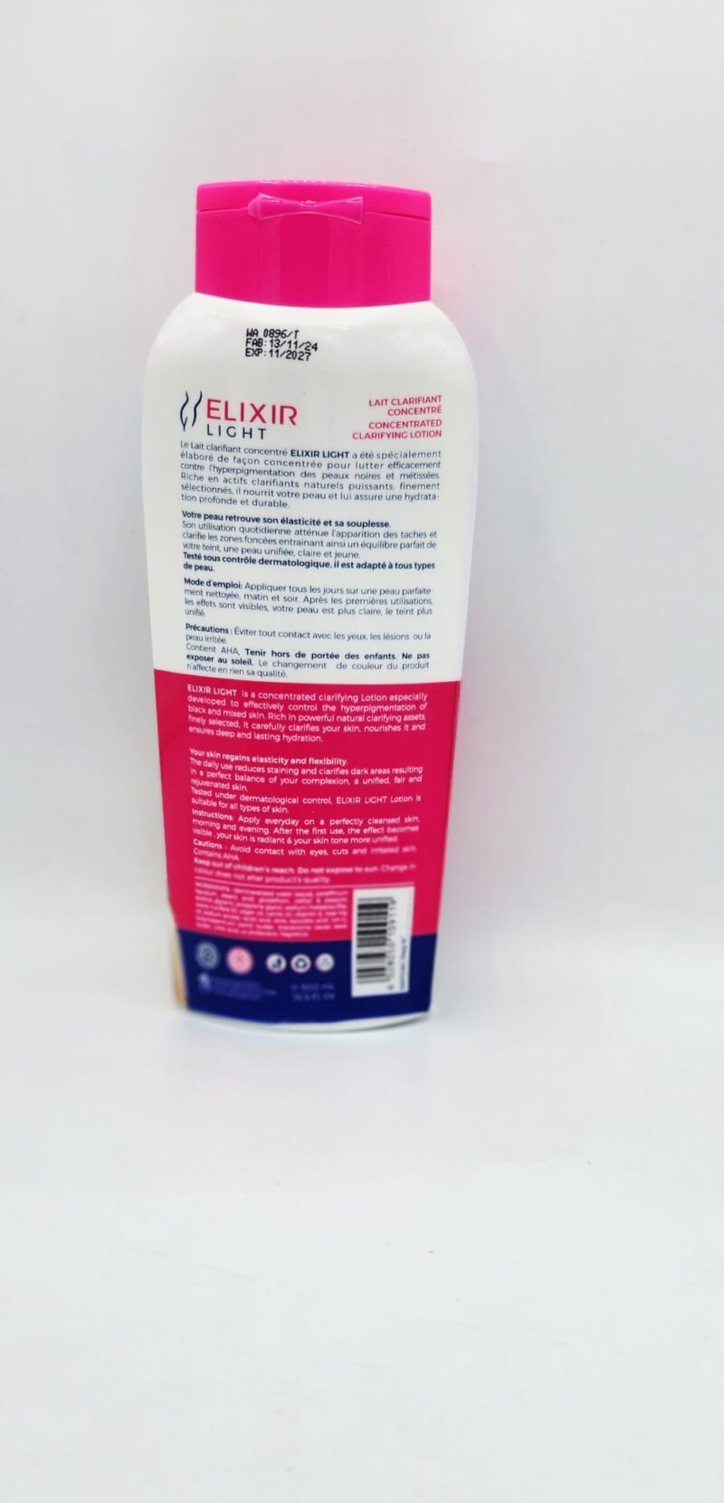 ELIXIR LIGHT Lait Corporel Clarifiant Concentré au Glutathione – 500ml - Image 3
