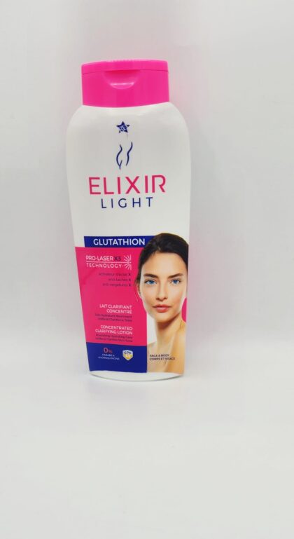 ELIXIR LIGHT Lait Corporel Clarifiant Concentré au Glutathione – 500ml
