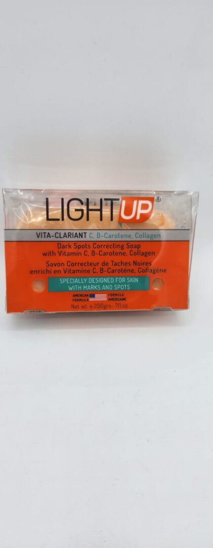 Savon Light Up Correcteur Taches Noires – Peau Unifiée & Éclatante 200g