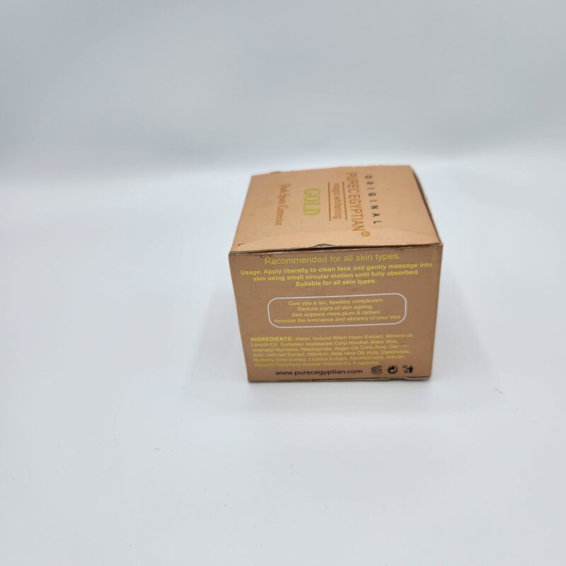 Purec Egyptian Crème Éclaircissante Magique Gold – Teint Lumineux Visage & Corps 50g - Image 6