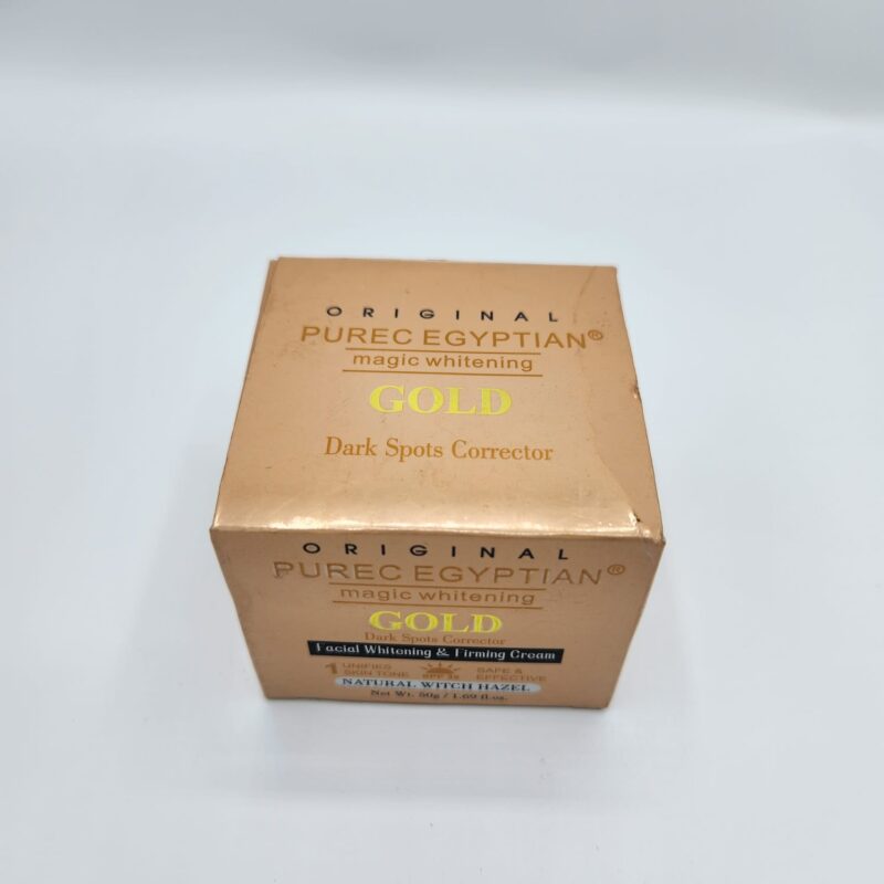 Purec Egyptian Crème Éclaircissante Magique Gold – Teint Lumineux Visage & Corps 50g - Image 2
