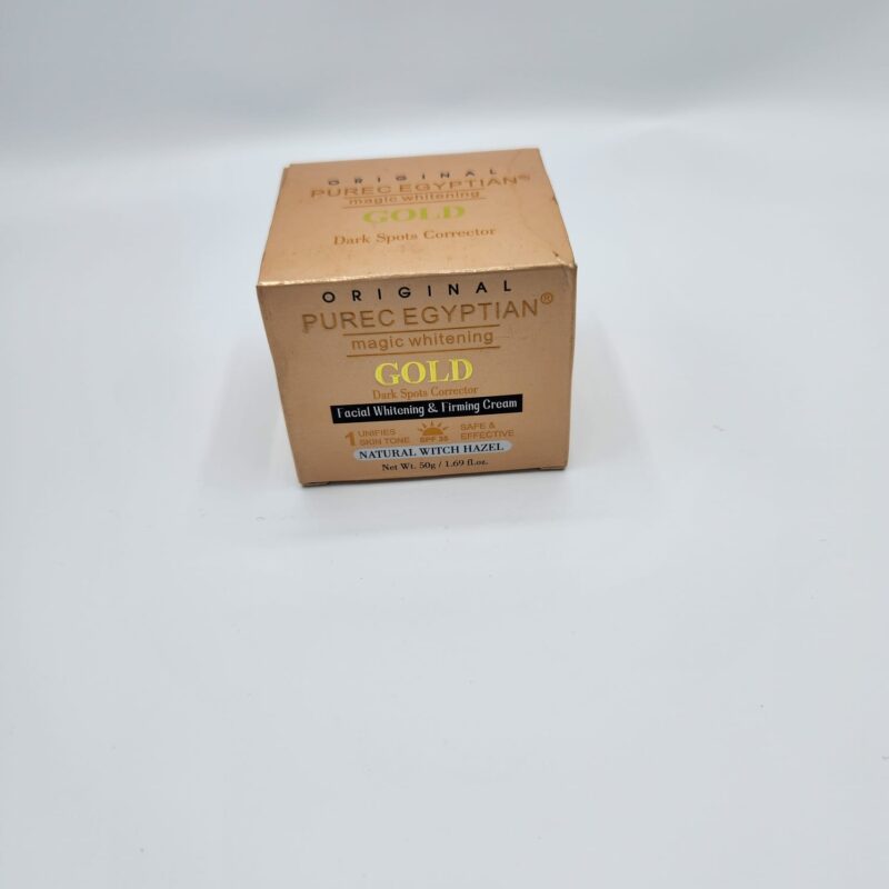 Purec Egyptian Crème Éclaircissante Magique Gold – Teint Lumineux Visage & Corps 50g - Image 4