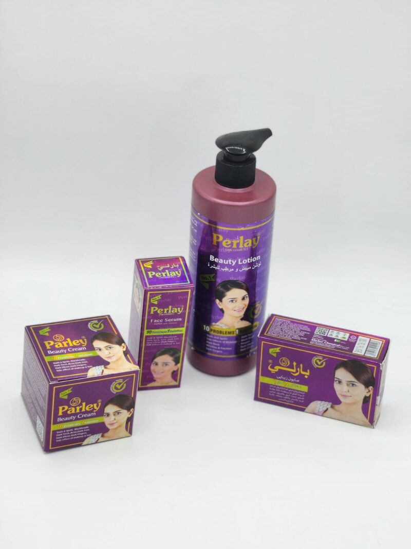 Gamme Perlay Beauty – Soin Éclaircissant Complet avec Lotion, Sérum, Crème Visage et Savon - Image 3