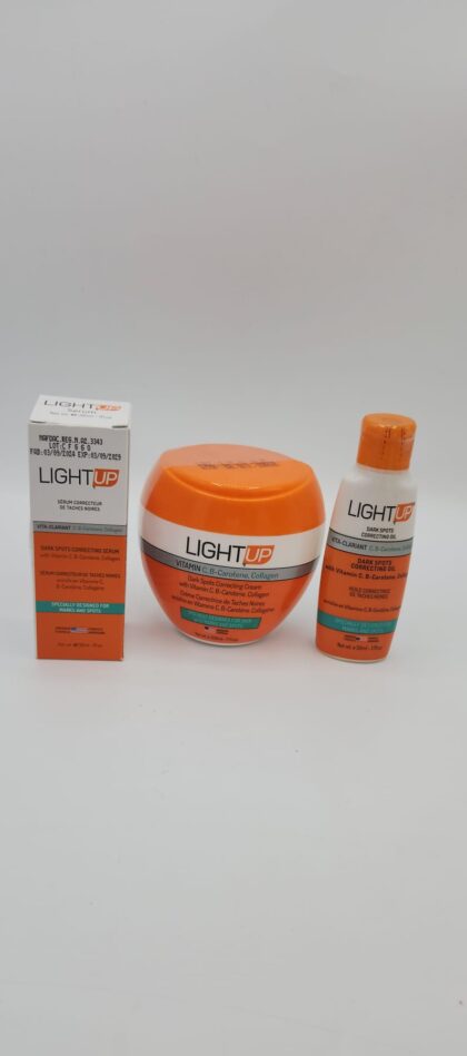 LIGHT UP – Crème, Sérum & Huile | Clarifiante, Anti-Taches & Teint Éclatant