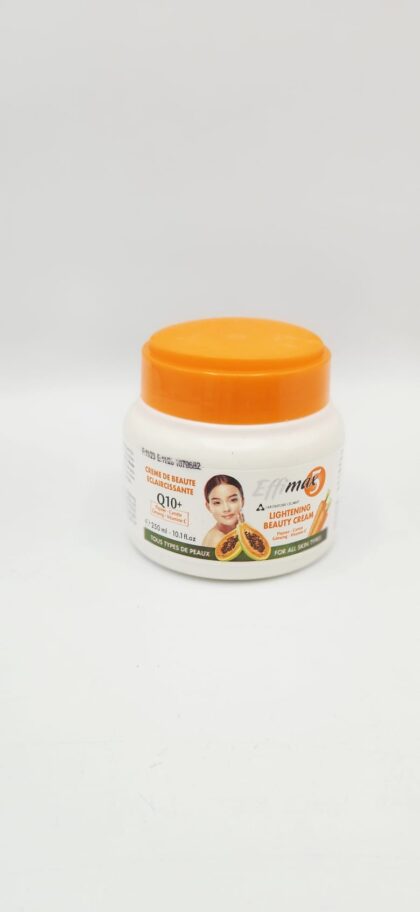 Crème Éclaircissante EFFIMAX 5 | Papaye Carotte Vitamine C Ginseng Q10