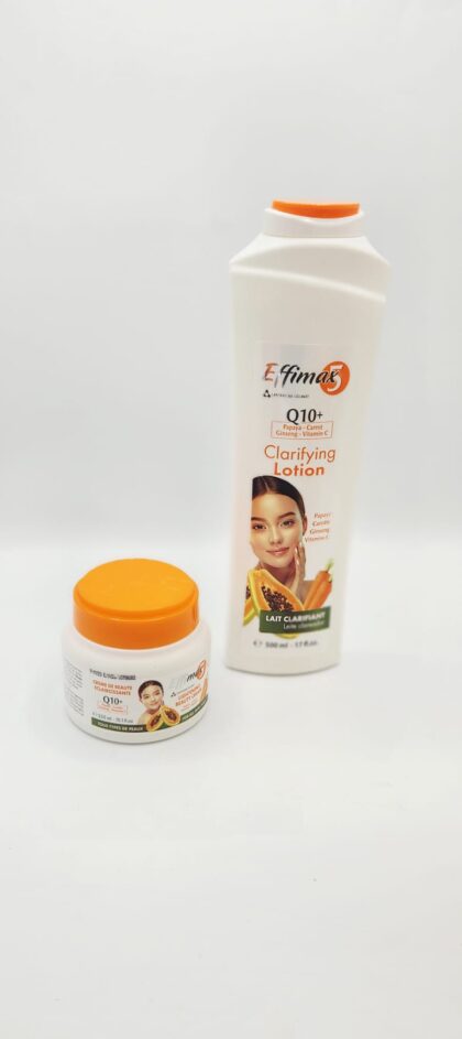Combo EFFIMAX 5 Crème & Lotion | Papaye Carotte Q10 | Peau Éclatante