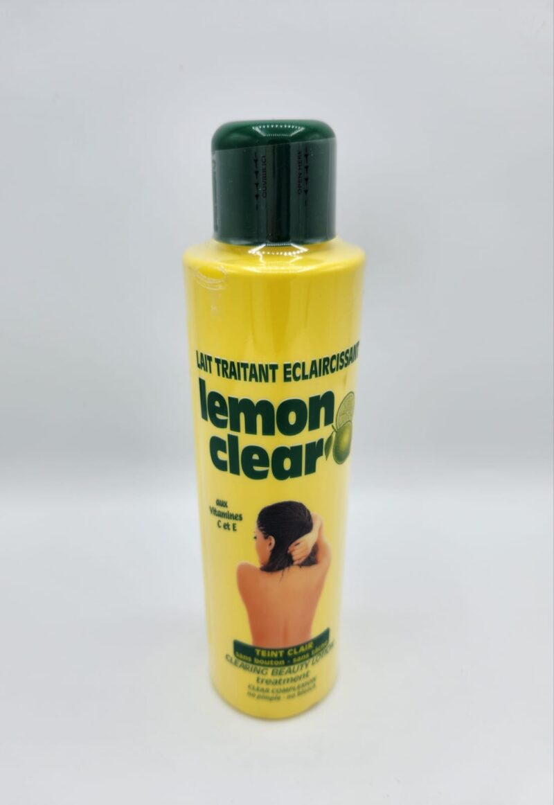 Lait Lemon Clear lait eclaicissant et blanchissant aux acides de fruits pour peau noire sans hydroquinone. 500ML - Image 2