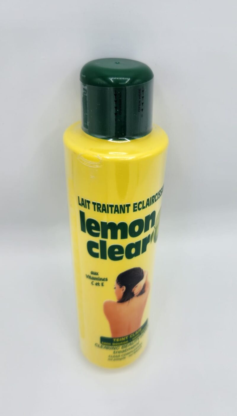 Lait Lemon Clear lait eclaicissant et blanchissant aux acides de fruits pour peau noire sans hydroquinone. 500ML