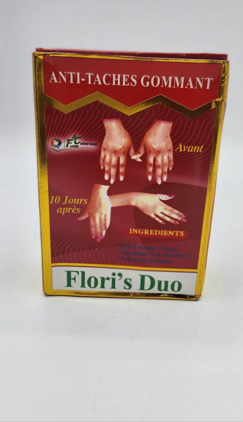 Anti-Taches Gommant Flori’s Duo – Élimine les Taches et Éclaircit la Peau