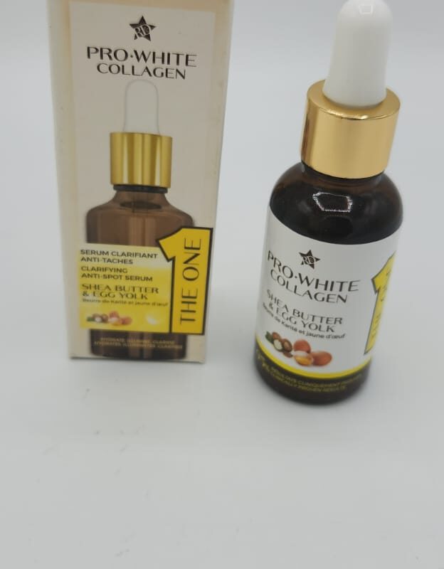 Combo Pro White Collagen – Sérum & Crème Visage Ultra Clarifiante et Exfoliante