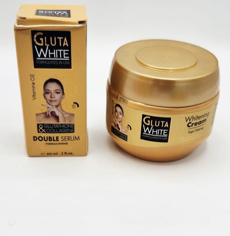 GLUTA WHITE Éclaircissant Crème + Sérum – Anti-Tache & Anti-Âge