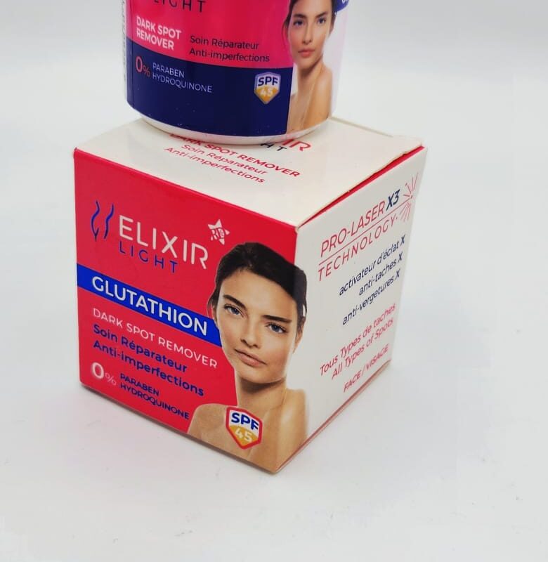 ELIXIR LIGHT Crème Visage Clarifiante Concentrée au Glutathione – 30ml