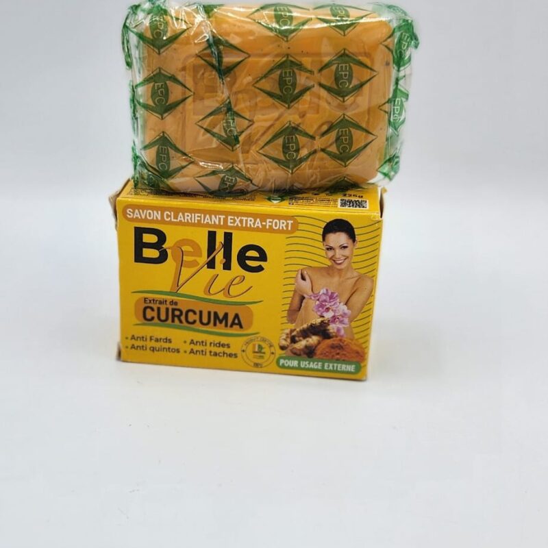 Savon Belle Vie au Curcuma – Clarifiant Extra Fort pour Éclat et Teint Unifié