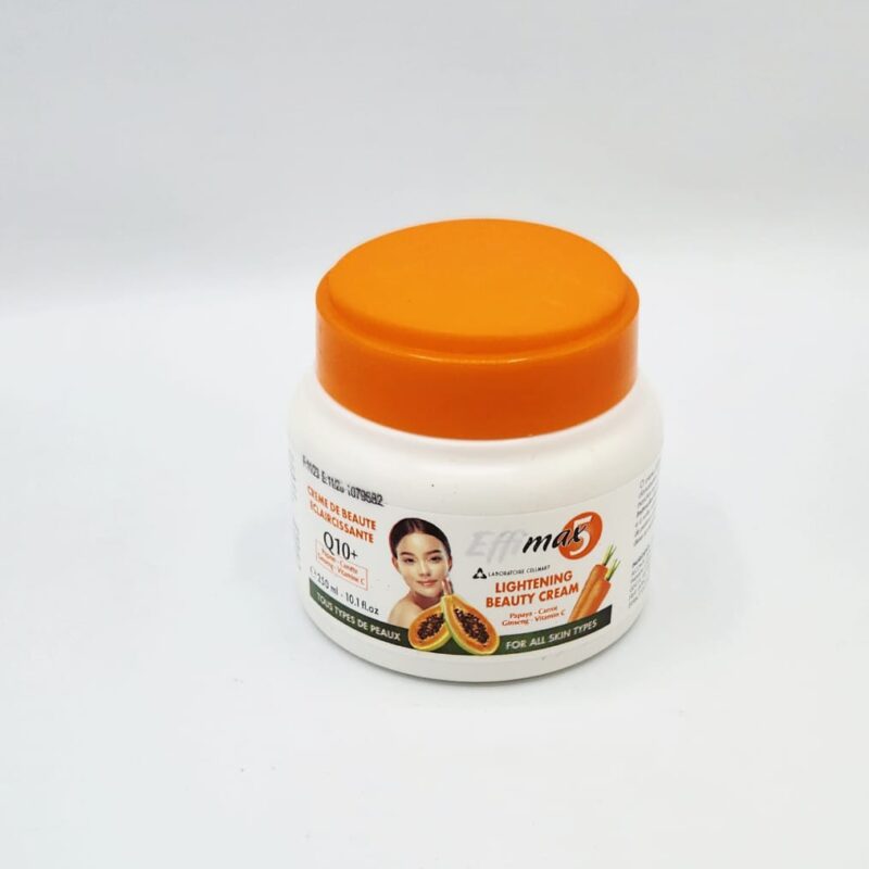 Crème Éclaircissante EFFIMAX 5 | Papaye, Carotte, Ginseng & Q10