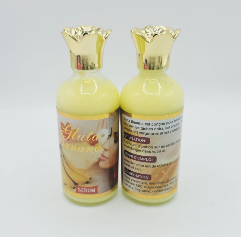 Sérum Éclaircissant Gluta Banane – Anti-Taches Teint Éclatant – 120ml