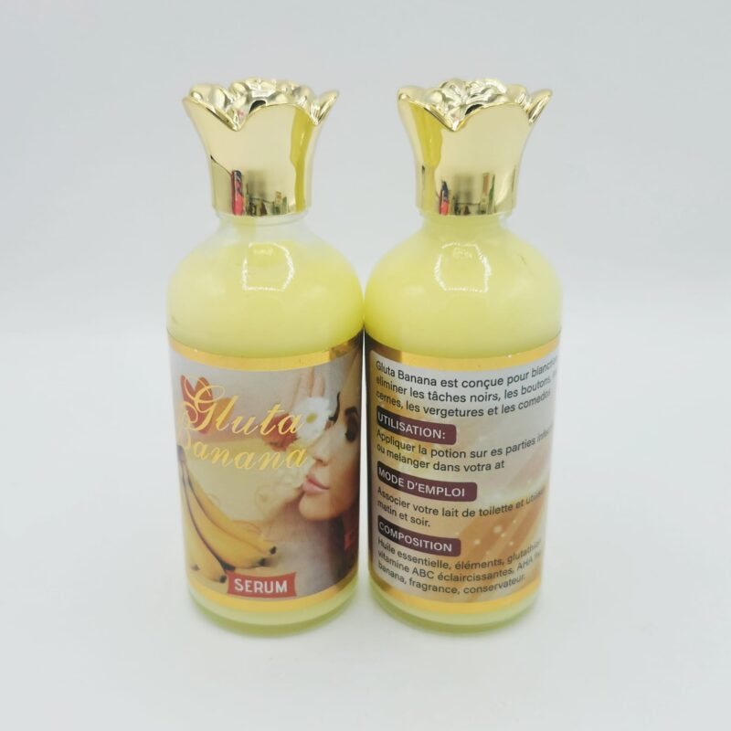 Sérum Éclaircissant Gluta Banane – Anti-Taches Teint Éclatant – 120ml