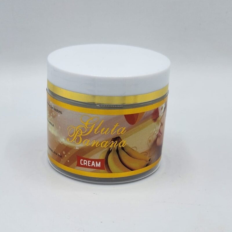 Crème Visage Gluta Banana Éclaircissante – Anti-Taches, Cernes & Vergetures – 100ML