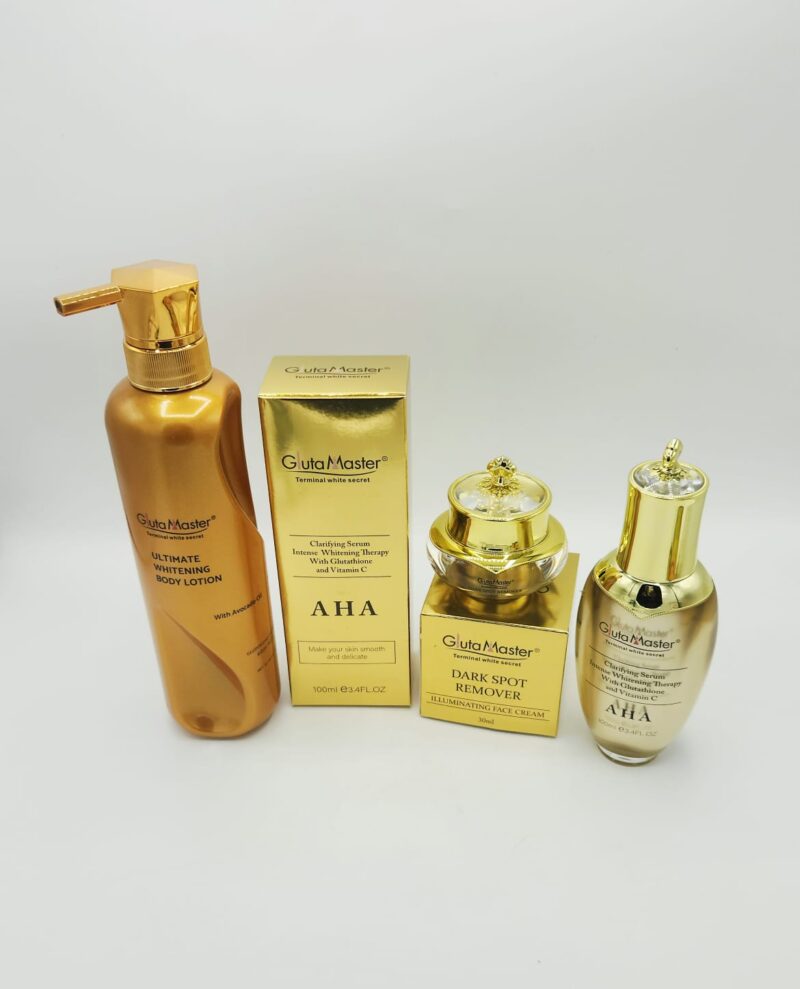 Gluta Master Terminal White – Lait, Sérum & Crème Visage Éclaircissants Anti-Taches – Teint Métissé & Tous Types de Peau (3x1) - Image 4