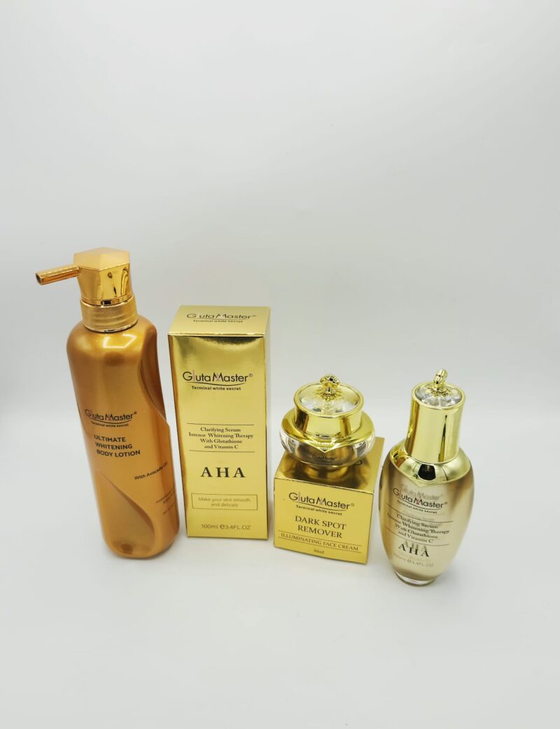 Gluta Master Terminal White – Lait, Sérum & Crème Visage Éclaircissants Anti-Taches – Teint Métissé & Tous Types de Peau (3x1) - Image 3