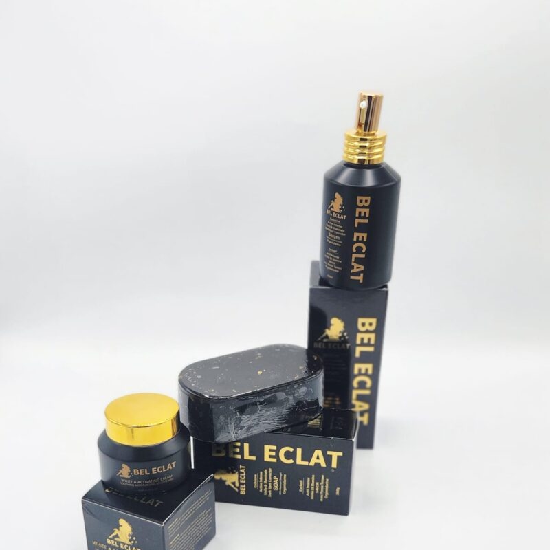 Crème Visage, Savon & Sérum Bel Éclat – Éclaircissant & Unifiant – Teint Métissé (3x1)