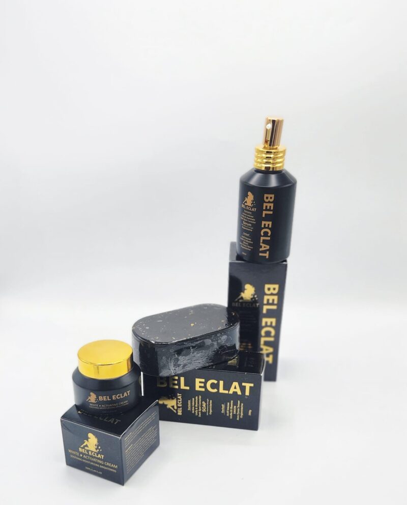 Crème Visage, Savon & Sérum Bel Éclat – Éclaircissant & Unifiant – Teint Métissé (3x1)