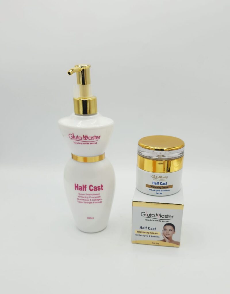 Pack Lait + Crème Visage Gluta Master Half Cast – Terminal White Secret – Super Éclaircissant au Glutathion et Collagène - Image 4