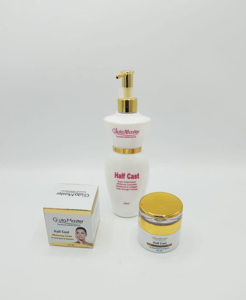 Pack Lait + Crème Visage Gluta Master Half Cast – Terminal White Secret – Super Éclaircissant au Glutathion et Collagène - Image 3