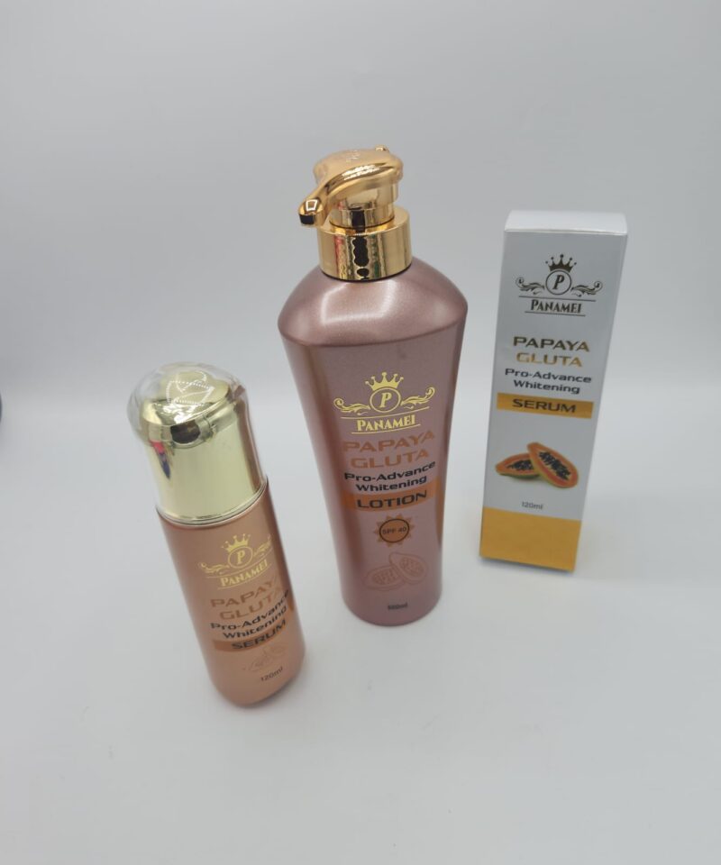 LAIT ET SERUME  PAPAYA GLUTA PRO ADVANCE ULTRA BLANCHISSANT ANTI IMPERFECTION.  2PCS X 1 - Image 5