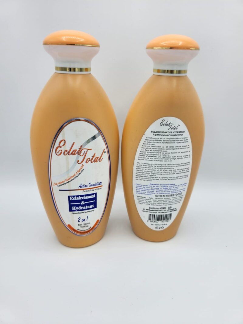 Lait Eclat Total Eclaircissant  et Hydratant. 500ml  1X