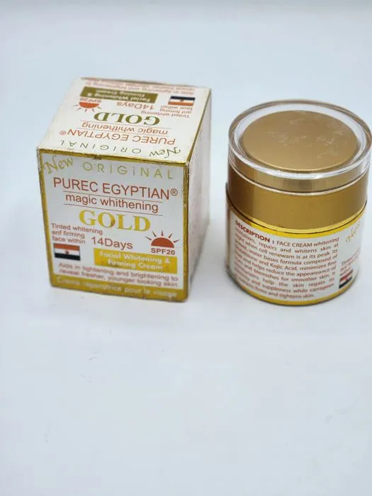 Purec Egyptian Magic Whitening Gold – Crème Visage Éclaircissante & Raffermissante – 50ml