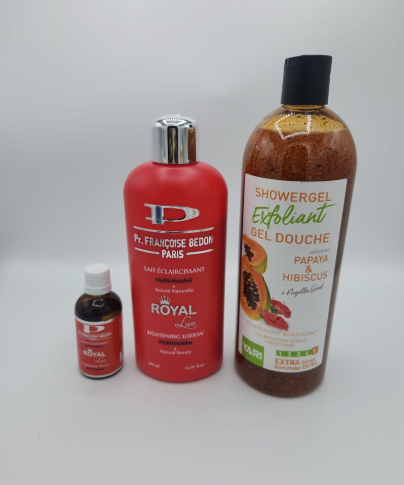 Combinaison Éclat Papaye Hibiscus – Bele Soins Naturels | Lotion + Crème à Base de Papaye & Hibiscus | Teint Lumineux, Uniforme et Doux en 14 Jours - Image 3