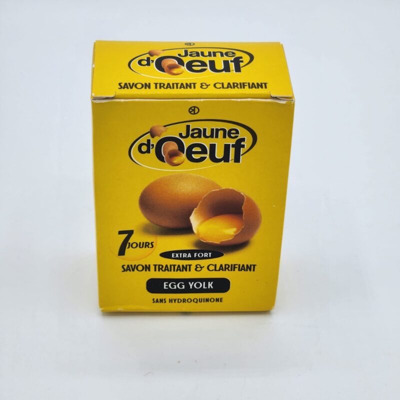 Savon Éclaircissant au Jaune d’Œuf – Sans Hydroquinone ni Parabènes – 190g – Pour Peau Éclatante et Uniforme