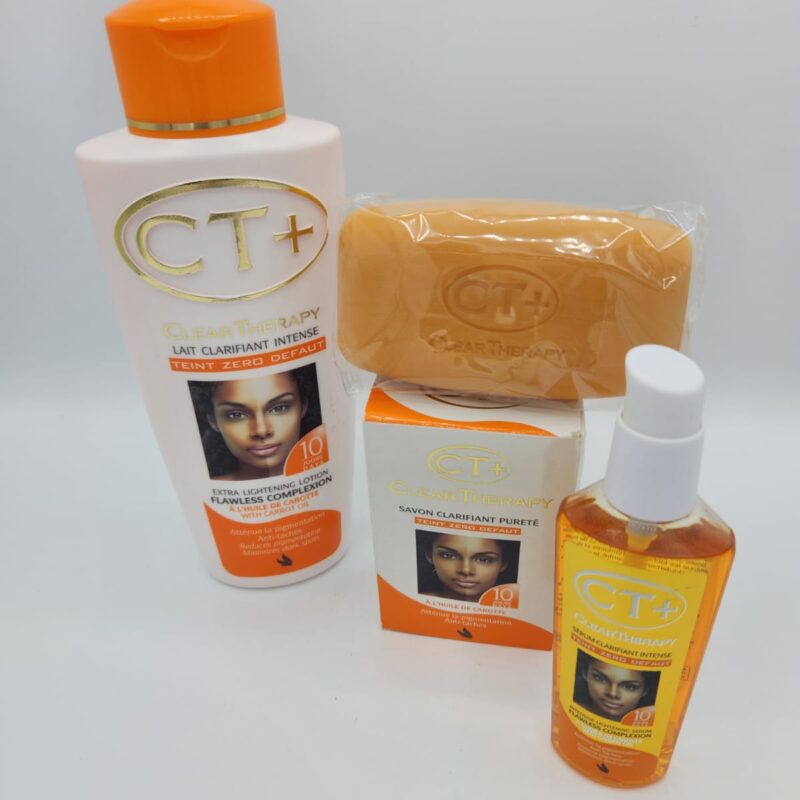 Soin Clarifiant Gamme CT+ à l’Huile de Carotte – Teint Zéro Défaut en 10 Jours – Sans Parabènes ni Savon