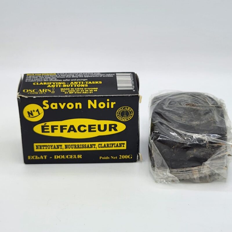 Savon Noir Effaceur Ultra Éclaircissant – Anti-Taches Puissant 200g – Pour Visage & Corps – Sans Hydroquinone