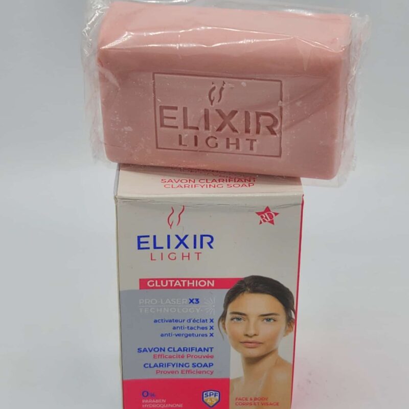 Savon Élixir Light au Glutathion – Savon Clarifiant Concentré 200g – Éclat, Unification & Protection Antioxydante
