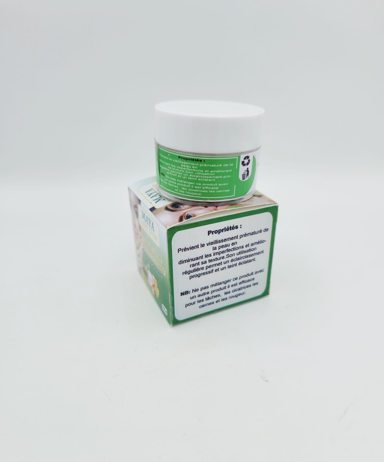 Crème Faciale Éclaircissante Maya Lune d’Or – 100ml – Soin Luxe Anti-Taches & Unifiant pour un Teint Rayonnant - Image 5
