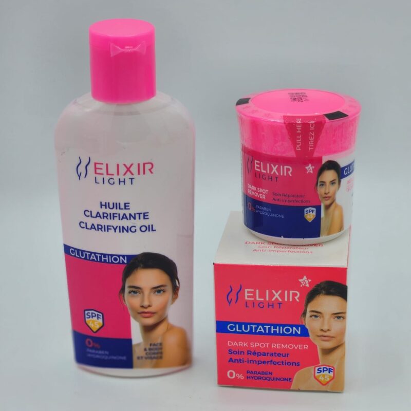 Duo Élixir Best Combo – Crème Anti-Imperfection + Huile Clarifiante Zéro Tache – Soin Synergique Visage & Corps