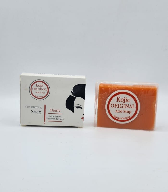 Savon Ultra Éclaircissant à l’Acide Kojique – Anti-Acné & Anti-Taches Noires – Formule Purifiante – 100g
