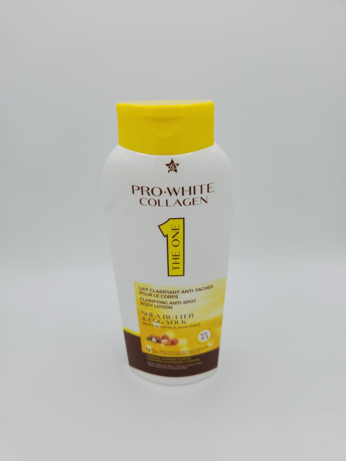 Lait PRO WHITE Collagène Concentré, Clarifiant & Beurre de Karité 500ml - Image 9
