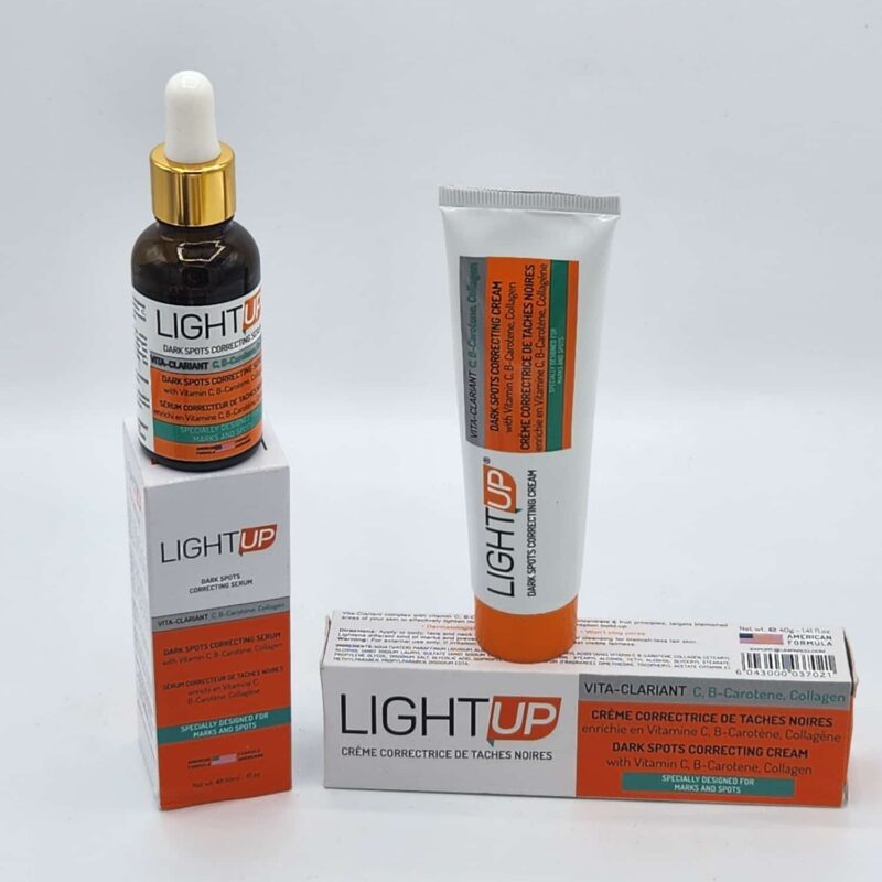 SERUM ET CREME LIGHT UP VITA CLARIANT ET CORRECTRICE TACHES NOIRES 2pcs