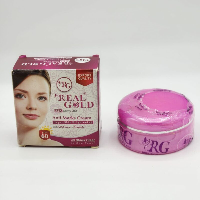 Soin Real Gold 24K – Crème Anti-Taches Éclaircissante à l’Or Pur – Éclat Immédiat & Unification du Teint