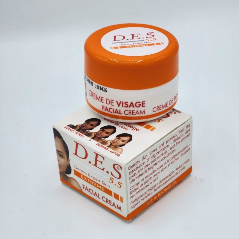 Crème D.E.S 5.5 – Soin Expert Éclaircissant & Régénérant – 35ml – Teint Uniforme et Peau Réparée