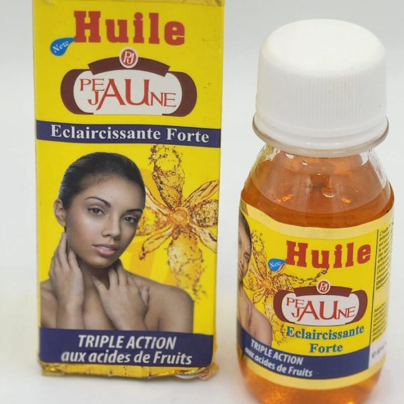 1 Huile peau jaune triple action rajeunissant & blanchisseur anti rides lisse.